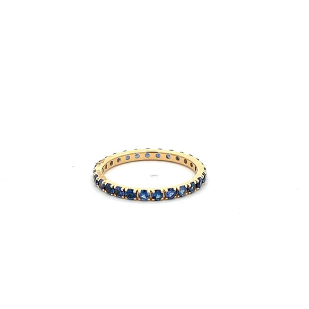 Kimberly Collins Blue Sapphire Eternity Band in 18k Yellow Gold