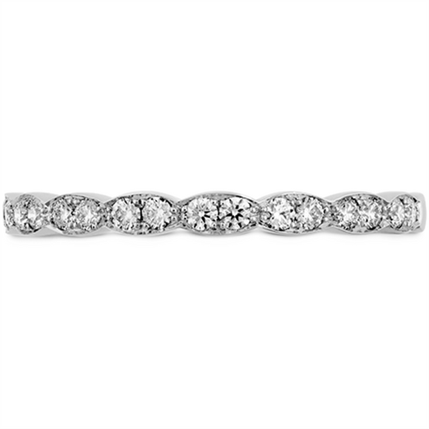 Hearts On Fire Lorelei Floral Diamond Band in 18k White Gold. .20 ct.