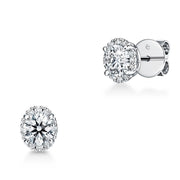 Hearts on Fire Elipse Diamond Earrings with 1.05ctw
