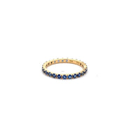 Kimberly Collins Blue Sapphire Eternity Band in 18k Yellow Gold