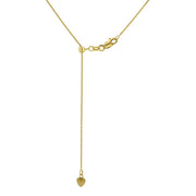 Diamond Drop Necklace in 14k Yellow Gold