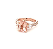 Morganite and Diamond Ring by Plateau Jewelers