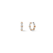 Hearts On Fire Copley Pave' Diamond Hoop Earrings (small) in 18k two-tone Gold