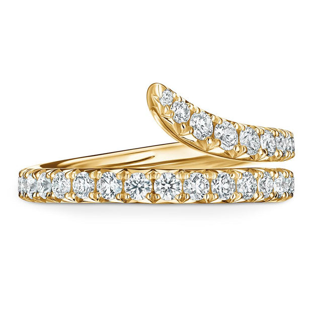 Hearts On Fire Vela Double Row Pave' Ring