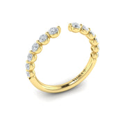 Vlora Bridal Stackable Band featuring 0.68 total carats of accent diamonds in 14k yellow gold
