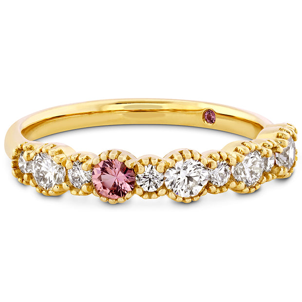 0.57 ctw. Behati Beaded Band with Sapphires in 18K Yellow Gold