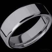7 mm wide Beveled Tantalum band.
