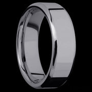 7 mm wide Beveled Tantalum band.