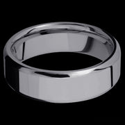 7 mm wide Beveled Tantalum band.