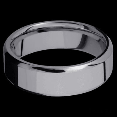 7 mm wide Beveled Tantalum band.