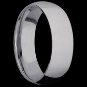 7 mm wide Domed Tantalum band.